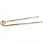 Тримач для рушника VBI Venus brushed gold поворотна подвійна VBI-040018BG Золотий - мініатюра 1