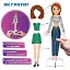 Настільна магнітна гра Magdum Magnetic dolls магнітна лялька та 27 магнітів ML4032-09 EN   - мініатюра 3