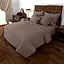 Постільна білизна MERISET Коричневе Бязь страйп Полуторний на резинці 550034-5 - мініатюра 1
