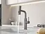 Cмеситель для кухни водопад с выдвижной лейкой графит Nett LGr-35 Графит - миниатюра 3