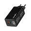 Мережевий адаптер GaN BK378 USB Type-C 65W (Чорний) - мініатюра 1