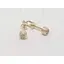Золоті сережки-пуссети Гаразд з фіанітами. 3533296 - мініатюра 2