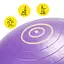 Мяч для фитнеса (фитбол) Cornix 65 см полумассажный Anti-Burst Violet XR-0476 - миниатюра 3