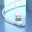 Дата кабель Hoco X109 Energy silicone USB to MicroUSB (1m) White - мініатюра 3