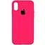 Чохол Epik Silicone Case Full Protective AA для Apple iPhone XS Max 6.5 Рожевий/Barbie pink - мініатюра 1