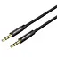 Кабель Vention Fabric Braided 3.5mm Male to Male Audio Cable 1.5m Black (BAGBG) - миниатюра 1
