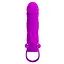 Насадка на пенис Pretty Love Vibrating Penis Sleeve 14 см фиолетовый - миниатюра 6