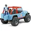 Игрушечная машинка Bruder Автомобиль Jeep Cross country Racer с фигуркой гонщика 1:16 (02541) - миниатюра 2