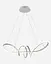 Люстра подвесная светодиодная Sirius LCD3056 WT белая - миниатюра 1