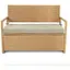Садовая скамейка Di Volio Verbana с местом хранения бежевый - миниатюра 5