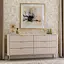 Комод Perfect Home Ланте/Lante с 6 ящиками и золотыми ножками 6S/163 Беж (PFH-091105) - миниатюра 8