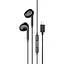Навушники Hoco M111 Max, провідні, вкладиші, з мікрофоном, Lightning, 1.2m, чорні - мініатюра 1