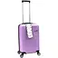 Валіза Маленька (S) Полікарбонат На 4-х подвійних колесах 50л POLO ПК015-S Ліловий - мініатюра 1