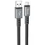 Дата кабель Hoco X85 Strength USB to MicroUSB (1m) Black - мініатюра 1