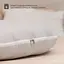 Подушка Sonex Basic Flex для беременных и отдыха П-образная антиаллергенная 135x68x25 серая (SO102581) - миниатюра 6
