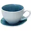 Чашка с блюдцем Olens Тотем 250 мл голубая (JM0142T) - миниатюра 1
