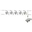 Светильник струнный поворотный Brille HTL-76/5 White система 176243 - миниатюра 1