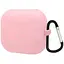 Чохол-накладка DK для Samsung Galaxy Buds 3/3 Pro (R530/R630) | Silicone Candy Friendly карабін (pink) - мініатюра 1