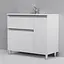 Тумба з умивальником AM.PM X-Joy підлогова 100 см права 1 ящик білий M85-FSR10036-WC10036WG38 Білий - мініатюра 4