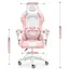 Компьютерное кресло Hell's Rainbow Pink-White - миниатюра 7