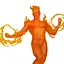 Фигурка Marvel Human Torch - Collectible with Scene 10 (Фантастическая четверка) 30.5 см - миниатюра 3