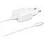 Зарядний пристрій Samsung 15Вт USB-С, кабель USB-C USB-C, 1м, білий (EP-T1510XWEGEU) - мініатюра 1