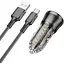 Автомобильное зарядное устройство Borofone BZ23 Transparent Black - миниатюра 7