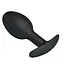 Анальна пробка Pretty Love Silicone Anal Plug 8.4 см (чорний) - мініатюра 4