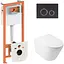 Набір Q-tap Nest 4 в 1 підвісний унітаз Swan Ultra Quiet 485x360x320 + комплект інсталяції QT16335179W45150 - мініатюра 1
