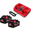 Аккумуляторы к электроинструменту + зарядное устройство для Milwaukee M18 HNRGO4-802 (4932492936) [99381] - миниатюра 1