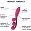 Универсальный вибратор Satisfyer Tri Ball 1, 3 мотора гнется - миниатюра 7