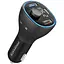 FM модулятор Promate PowerTune 38w USB-A OTG/USB-A QC3.0/USB-C PD Black (powertune-38w.black) - миниатюра 1