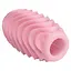 Яйце-мастурбатор текстуроване двостороннє силікон чоловічий аксесуар компактний рожевий - мініатюра 10