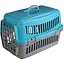 Переноска для кошек и собак AnimAll CNR-102 серо-голубая - миниатюра 1