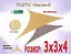 Тент навіс затіняючий трикутний 3х3х4м Сітка (Бежевий) - мініатюра 9
