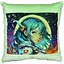 Подушка плюшевая Аниме, девушка в мире искусства Strateg 60732 Зеленый - миниатюра 1