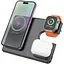 Беспроводная зарядка Hoco CQ1 3в1 для iPhone, iWatch/Airpods на 5-15W черная - миниатюра 6