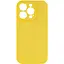 Чехол Epik Silicone Case Full Camera Protective AA NO LOGO для Apple iPhone 13 Pro 6.1 Желтый/Yellow - миниатюра 1