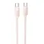 Дата кабель Hoco X114 Energy Type-C to Type-C 60W (1m) Pink - миниатюра 1