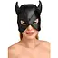 Маска Master Series Dungeon Demon Bondage Mask with Horns - Black - мініатюра 1