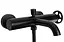 Смеситель для ванны и душа Vertigo black mat REA-B9669 Черный матовый - миниатюра 2