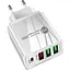 Зарядний пристрій Xiamen 3 USB Type-C Super Charge/Quick Charge 36W White (050562) - мініатюра 1