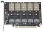 Плата розширення Frime WCH382L (ECF-PCIEtoSSD010) PCI-E-5xM.2 (B Key) - мініатюра 1