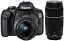 Зеркальный фотоаппарат Canon EOS 2000D kit (18-55 mm + 75-300 mm) black (2728C017) - миниатюра 1