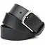 Ремінь шкіряний Grande Pelle чорний 120х4х0.5 см acs0032051 - мініатюра 1