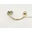 Золотая серьга-пирсинг Гаразд с фианитами. 3582594 - миниатюра 3
