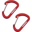 Брелок-карабин Munkees 3251 Flat Wiregate 4х40 мм пара Red (1012-3251-RD) - миниатюра 1