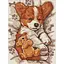 Алмазная мозаика Сонный корг AMO8044, 30x40 см - миниатюра 1