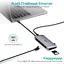 USB-хаб Choetech USB-C хаб 9-в-1 M15 HDMI 4K@30Hz, VGA, 3 USB 3.0, RJ45, USB-C PD, SD-card, TF-card (43-00153) - миниатюра 8