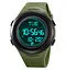 Годинник чоловічий наручний спортивний Skmei 2166 Compass з компасом і крокоміром (Зелений з чорним) - мініатюра 3